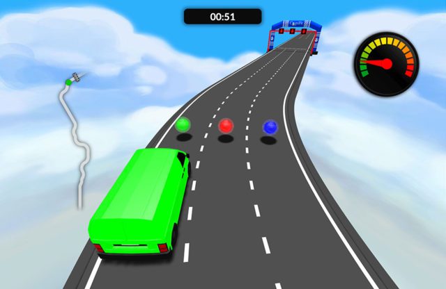 The aim of the game is to race the vehicle as fast as you can through the racetrack.